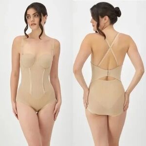 Maidenform Ultra-Firm Convertible Body Shaper With Underwire Bra Size 34C